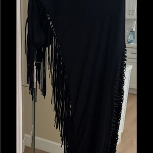 Black Fringe Dress